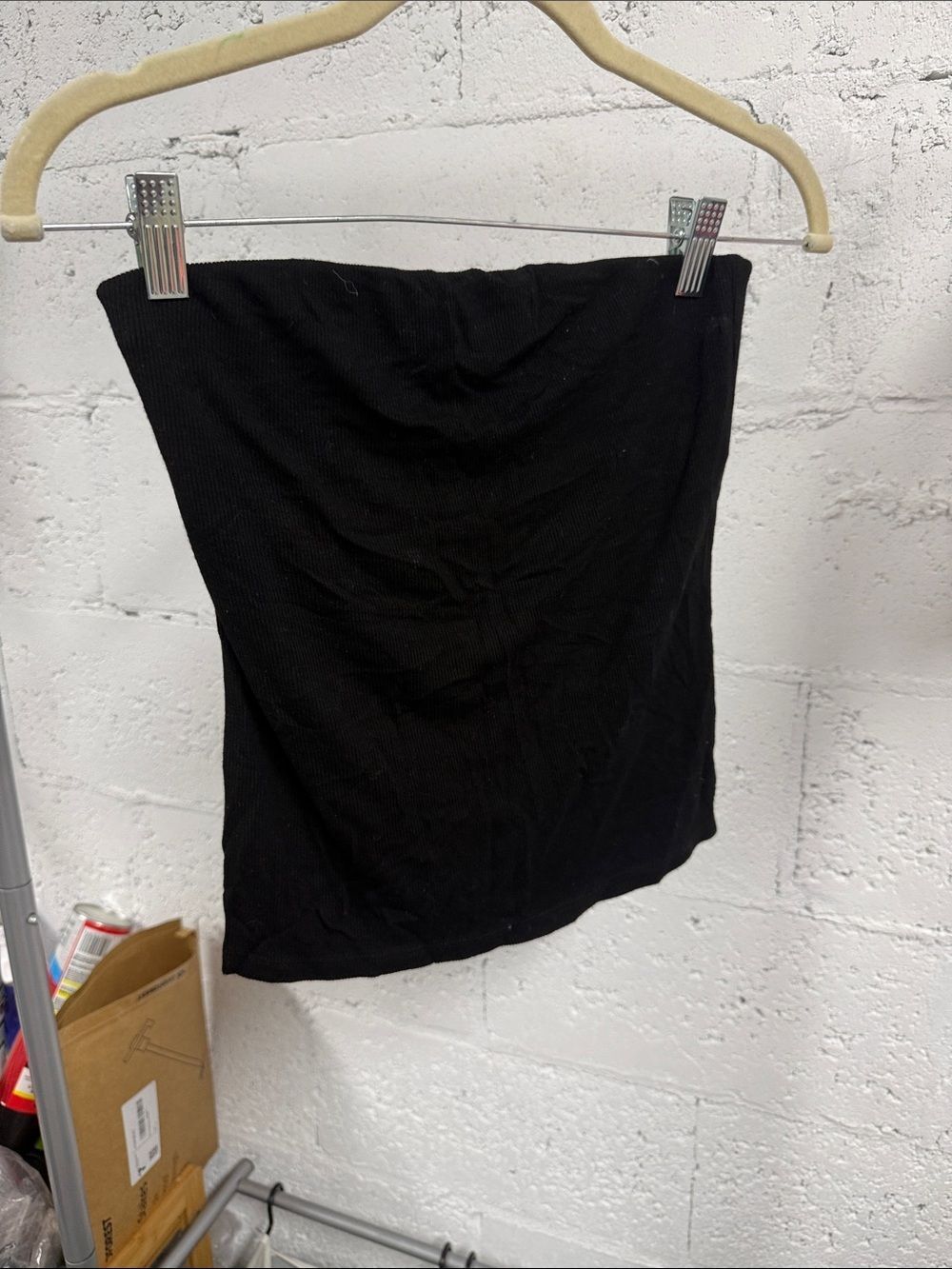Black Tube Top - Classic Women's Top ENZA COSTA - Size Medium